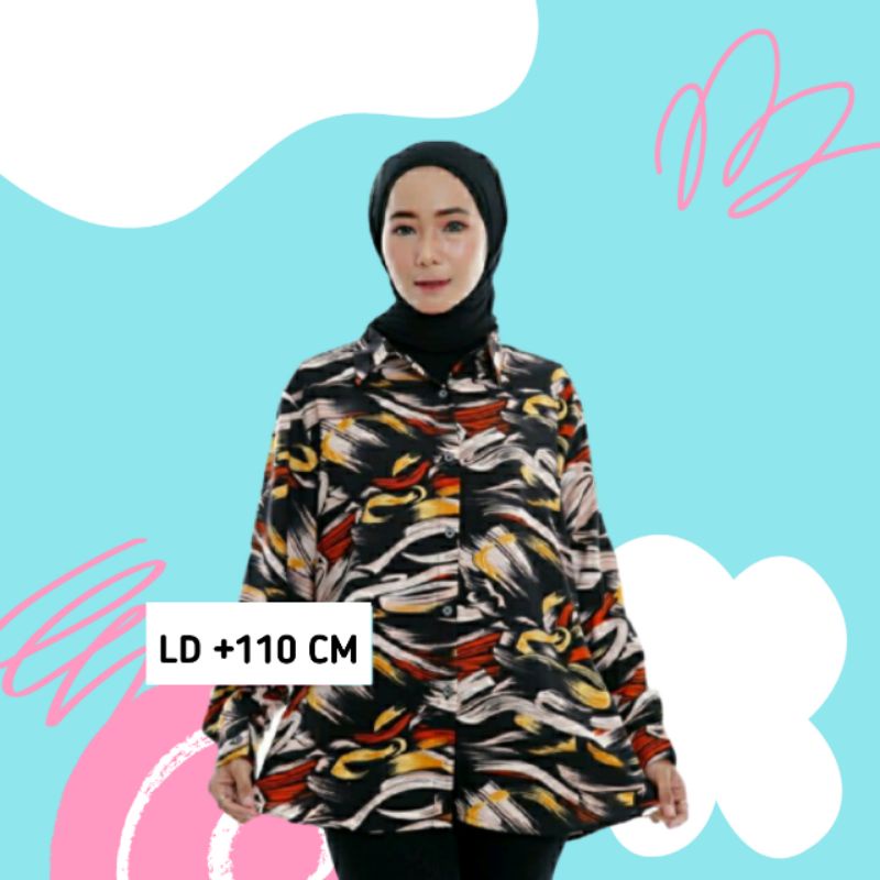 Kemeja Alana LD 110, Kemeja Wanita Monalisa