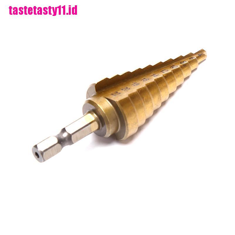 Taty Mata Bor Pagoda Hss Hex Titanium 4-22mm Untuk Melubangi Baja