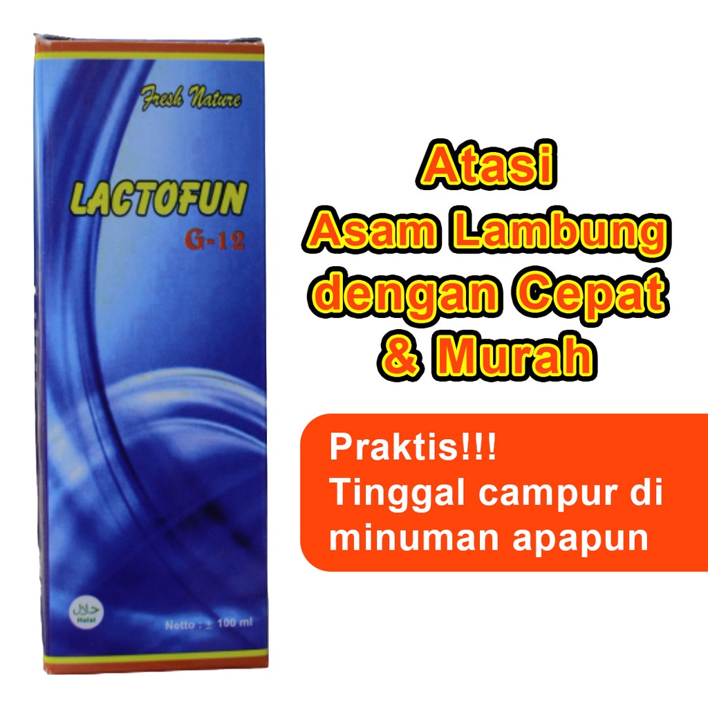 Lactofun G12 Obat Asam Lambung Herbal Alami Paling Ampuh dan Sembuh Total