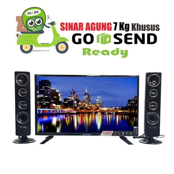 POLYTRON PLD32T711 TY TV LED - Hitam [Tower CinemaX/32 Inch]