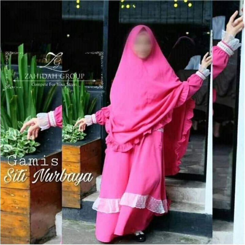 gamis zahidah siti nurbaya Navy size M PL gamis only