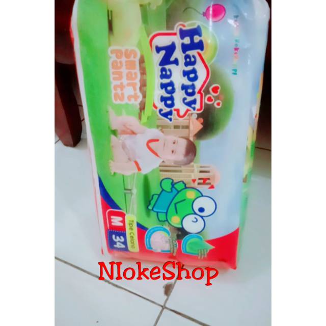 Happy Nappy Pants m34 pampers murah Happy Nappy m34