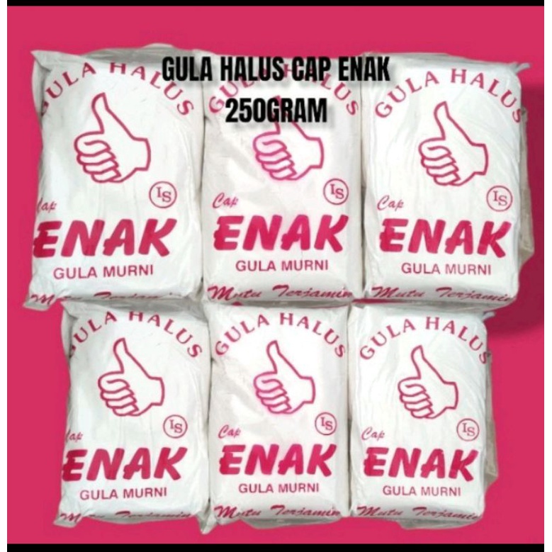

Gula Halus Enak 250 gram / Gula Halus Capk Enak / Gulus / Gula /