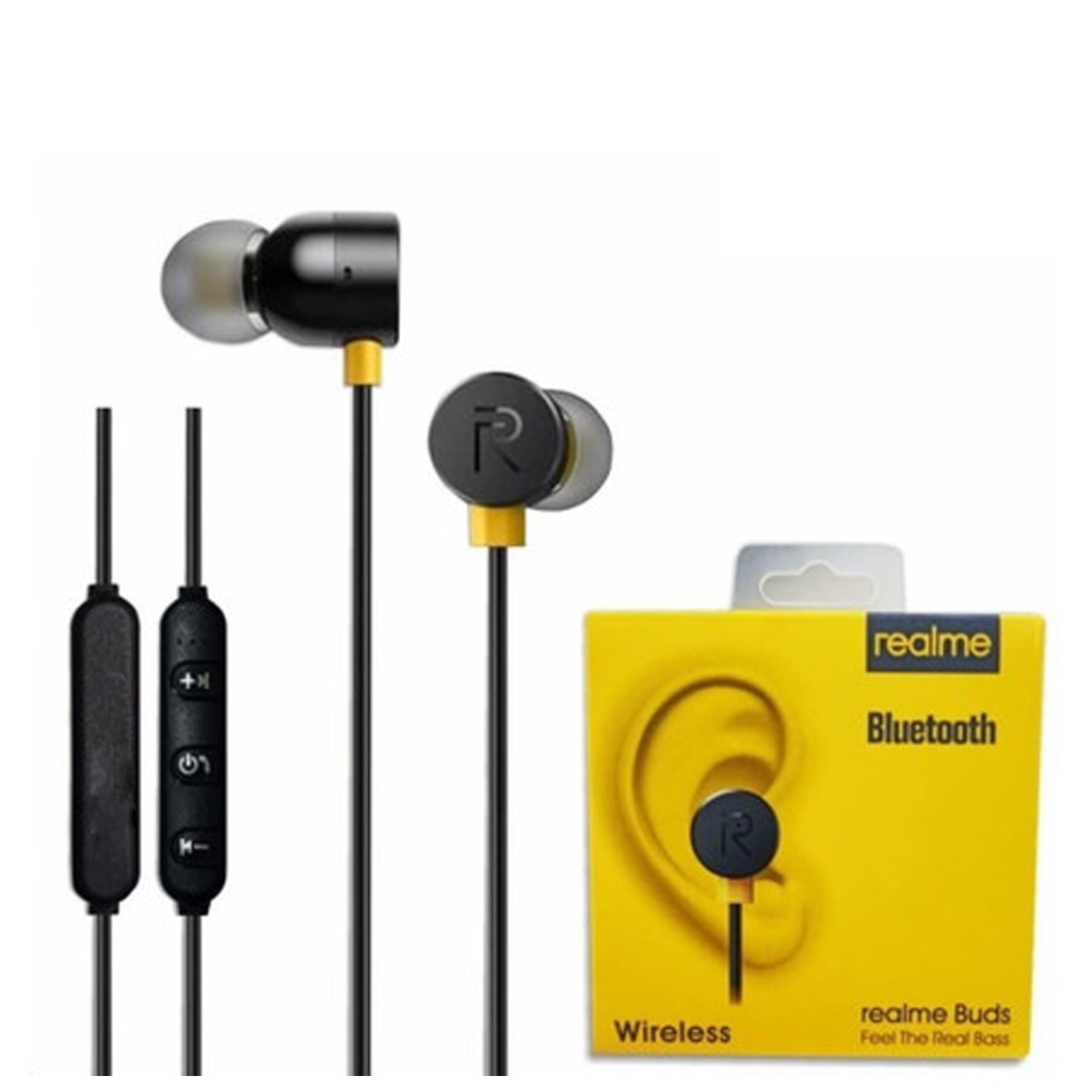 Earphones Realme Buds Bluetooth RMA101 Handsfree Headset ORIGINAL / WIRELESS