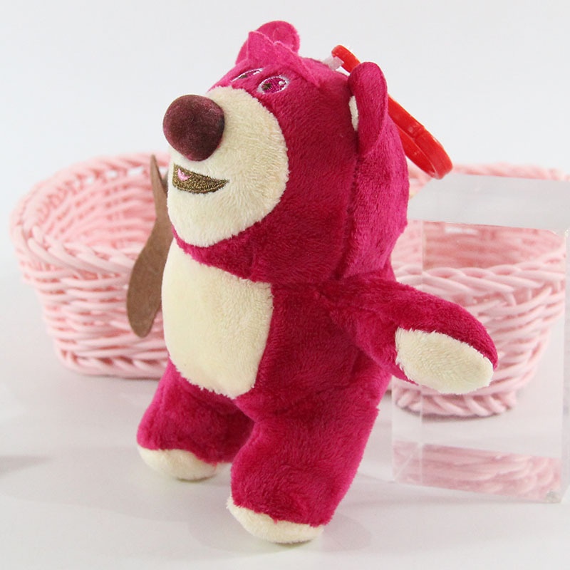 Gantungan Kunci Boneka Plush Disney Toy Story 3 Lotso Bear Stitch 10CM Untuk Hadiah Anak