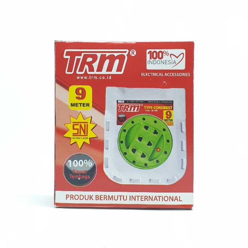 TRM Cordbest 9 Mtr Kabel Box SNI / Box Kabel / Kabel Roll / Gulungan Kabel / Kotak Kabel / Bok Kabel