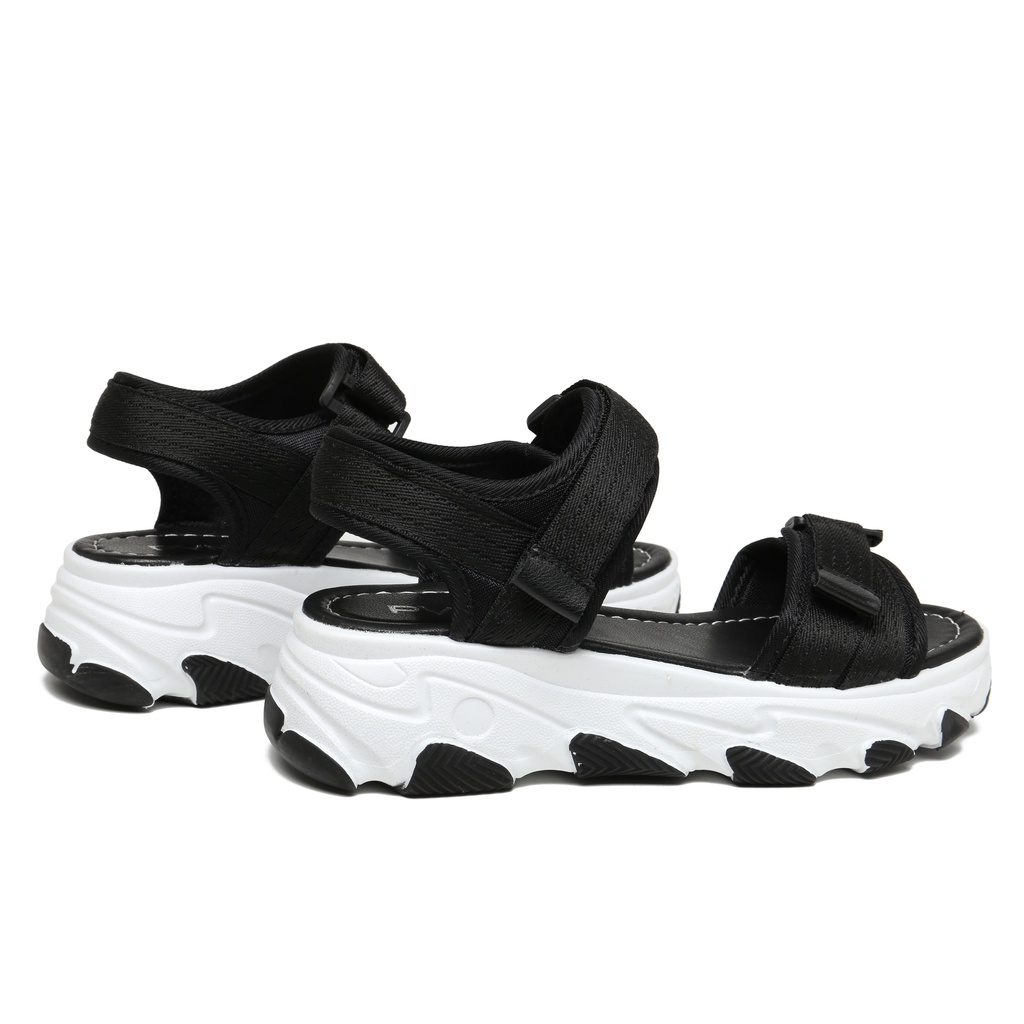 PVN Micha Sandal Wanita Black Cream Lilac 241-3