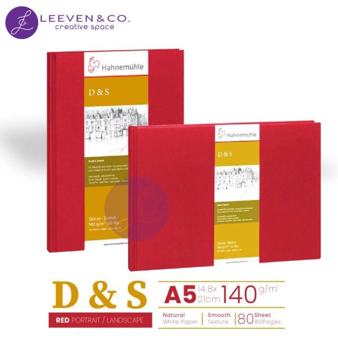 

HAHNEMUHLE SKETCH BOOK D&S RED 80SH 140GSM ---READY---