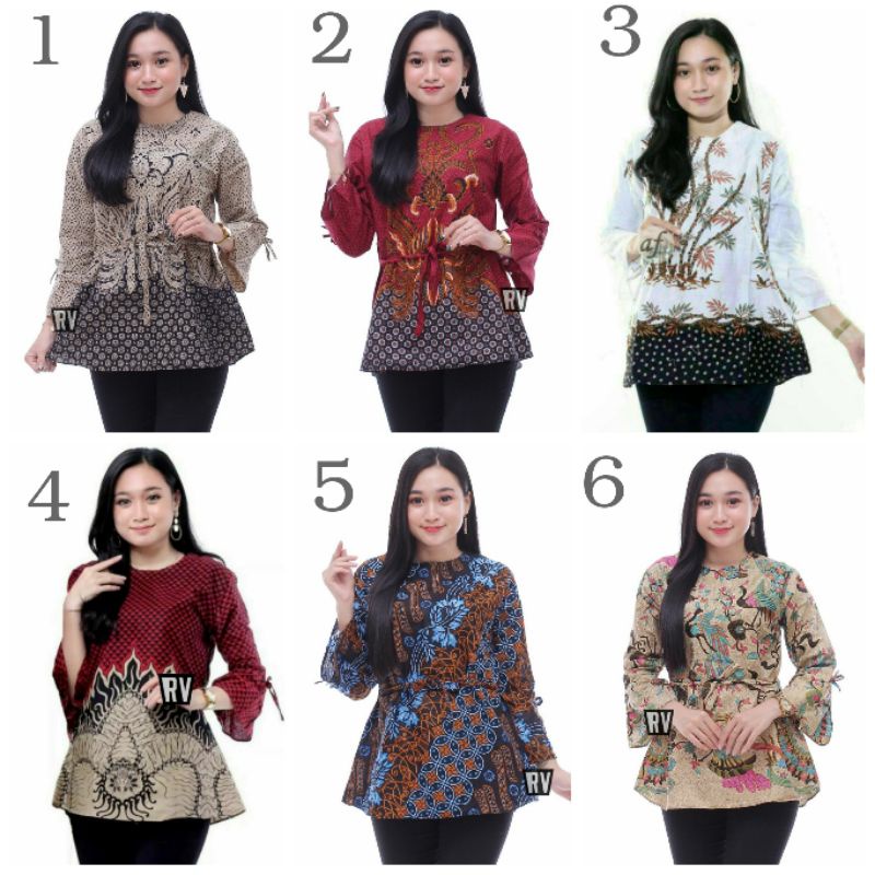 BAJU BATIK COUPLE MODERN Monalisa Genes MERAH BIRU TOSCA UNGU ORANGE M,L,XL asli PEKALONGAN