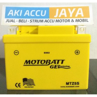  Aki  Motobatt Gel MTZ5S Motor  Yamaha New  Jupiter  MX  2010 