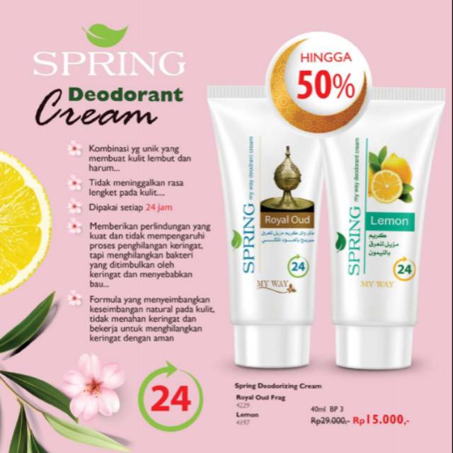 Deodorant cream my way bpom