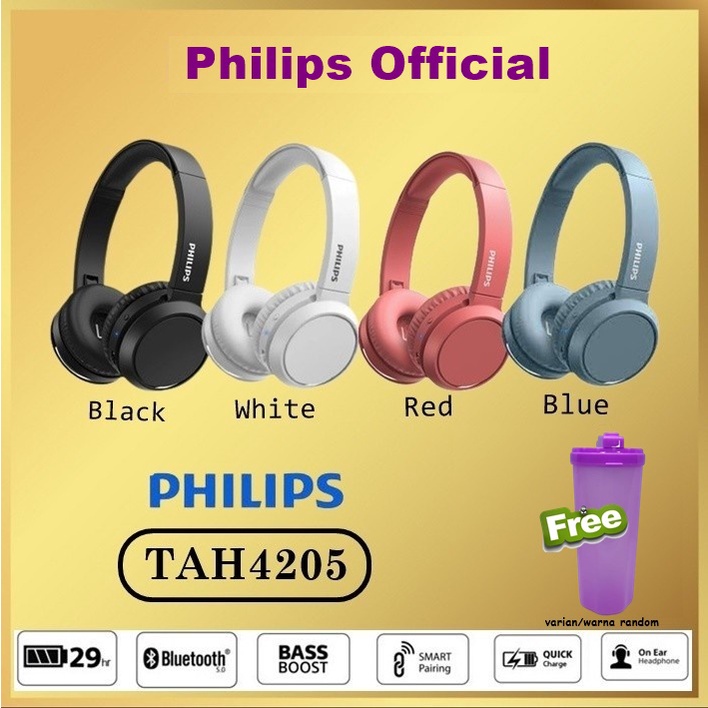 Philips TAH4205 On-ear Wireless Headphones Headset TAH 4205