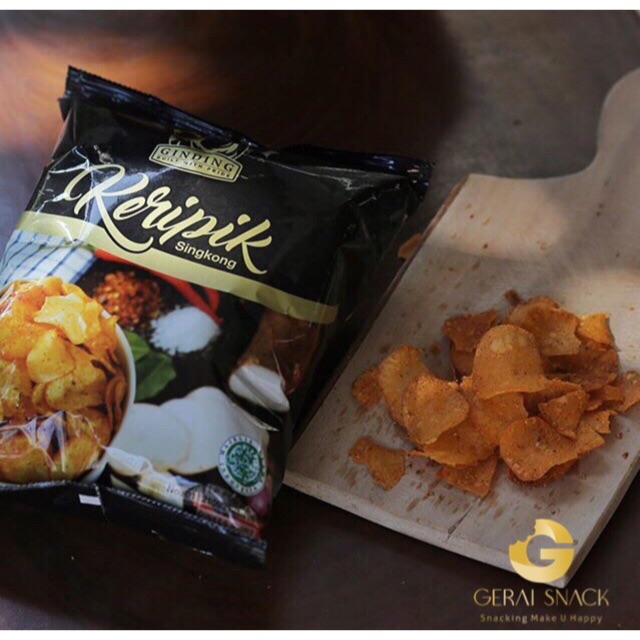 Keripik Singkong Ginding Extra Pedas Khas Bandung (100gr)