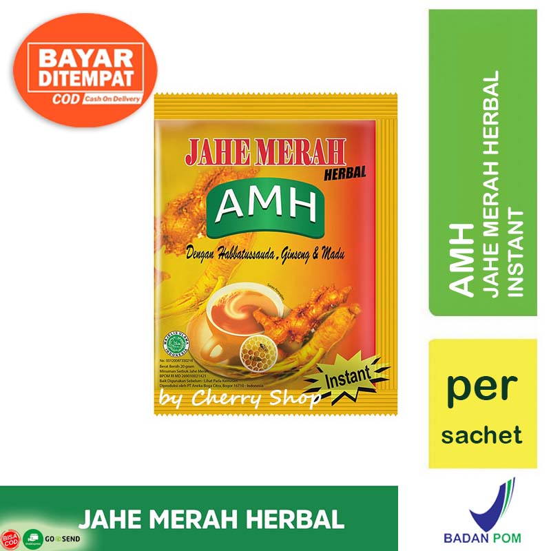 

[PER SACHET] [BPOM] AMH Jahe Merah Original Asli Habbatussauda 20GR