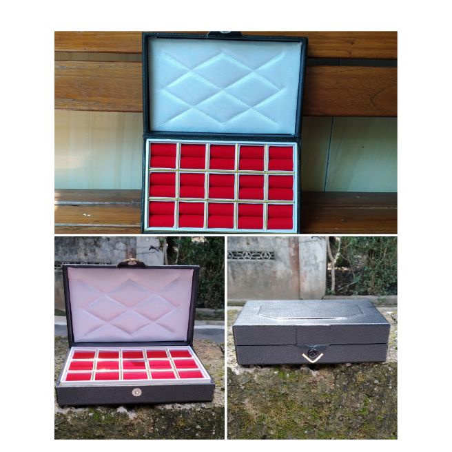 Kotak Cincin Akik isi 15 Cincin