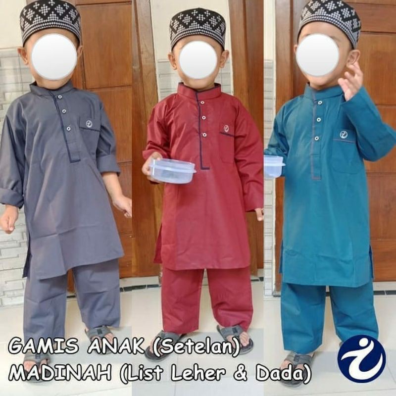 GAMIS SETELAN ANAK CELANA PANJANG/SETELAN MUSLIM ANAK LAKI-LAKI