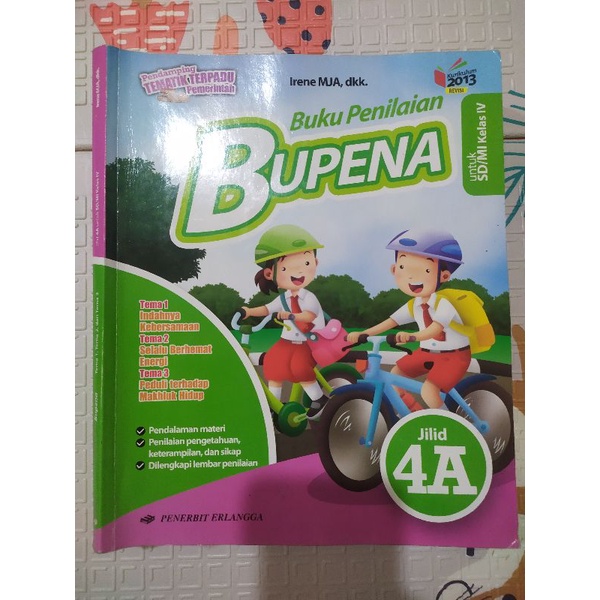 

Bupena kelas 4SD Tematik terpadu revisi jilid 4A 4B 4C 4D Second