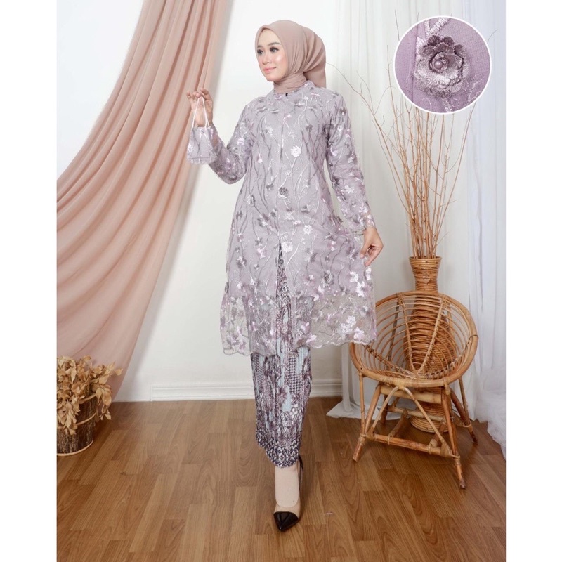 Set Kebaya Tunik Busui by rasaqi kebaya / Tunik Brokat / Kebaya Modern / Kebaya tile / Kebaya kondangan/ Batik Couple/set kebya pesta set kebaya kondangan set kebaya pesta/tunik busui/tunik modern/kebaya ibu besan/kebaya akad/