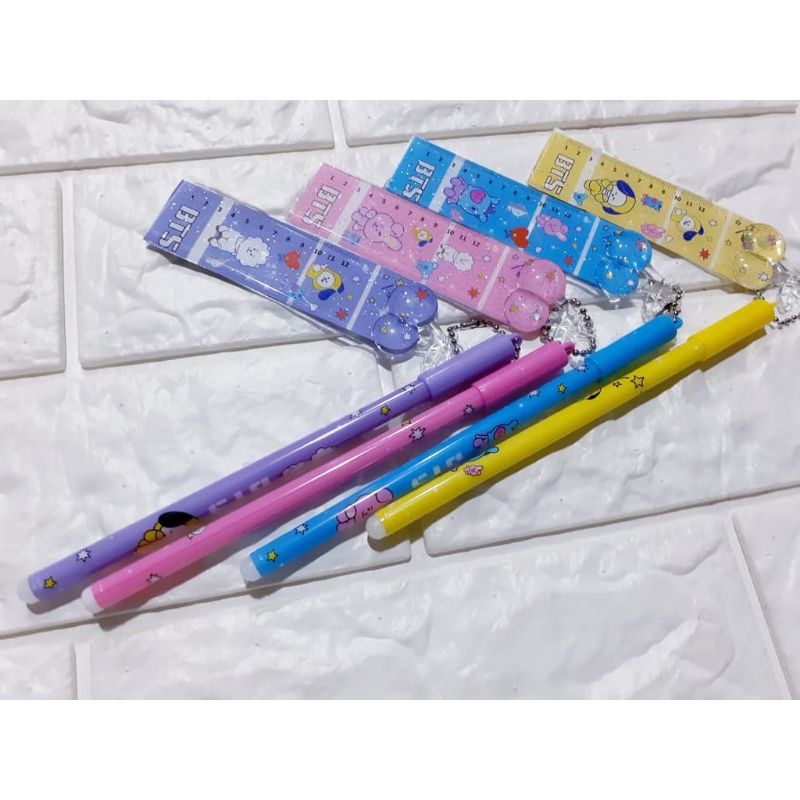 

Pulpen Gel Motif BT21 Gantungan Penggaris