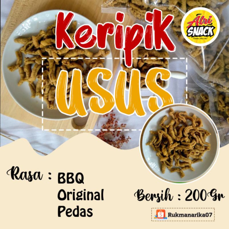 

KRIPIK USUS AYAM GORENG KRIUK RENYAH GURIH TERLARIS enak murah 200gr