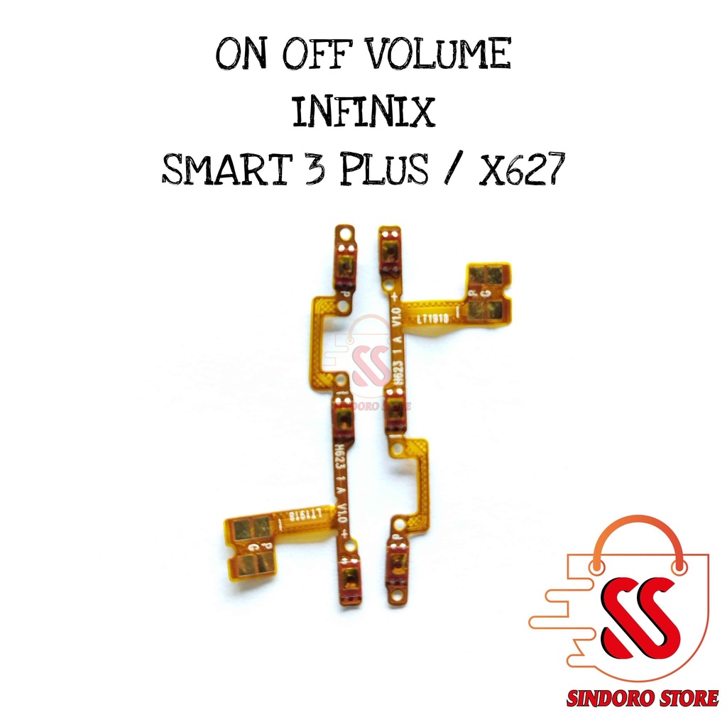 Flexible On Off Infinix Smart 3 Plus X627 Fleksibel Tombol Power Volume