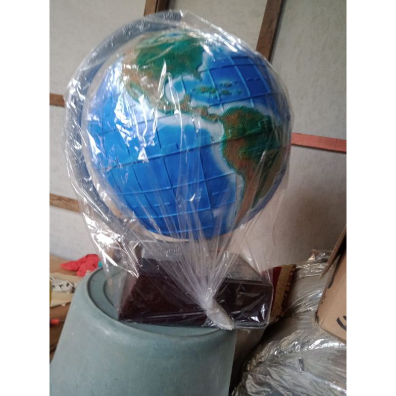 

globe braille bola dunia timbul diameter 42,5cm(termurah) alat peraga SLB