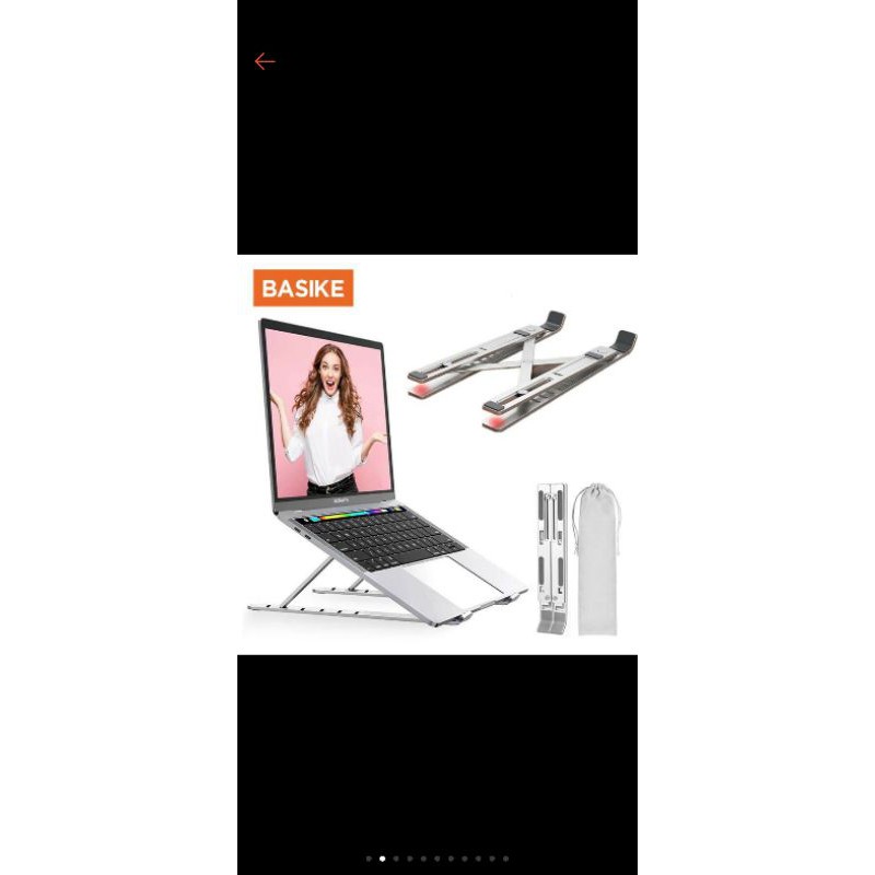 (preloved) basike laptop metal desktop stand