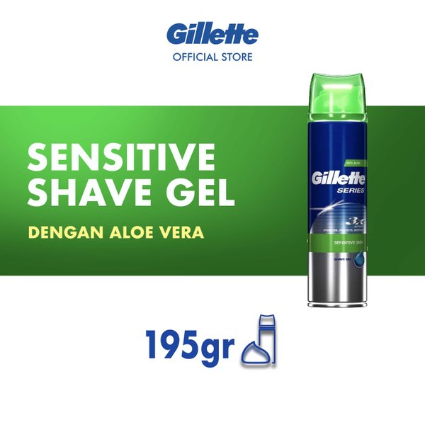 Unik Gillette Gel Shave Sensitive 195gr PULAU JAWA DAN LAMPUNG ONLY Pisau Cukur Murah