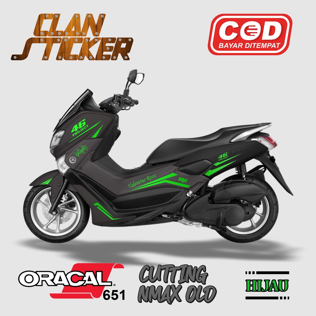 Cutting Sticker Yamaha Nmax 155 Old Stiker Striping 2015 - 2019 Lis Body Strip 01 Aksesoris Motor