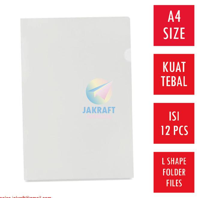 

Map L Clear Sleeve A4 Putih Bening File Folder Plastik Mika Transparan Produk Baru