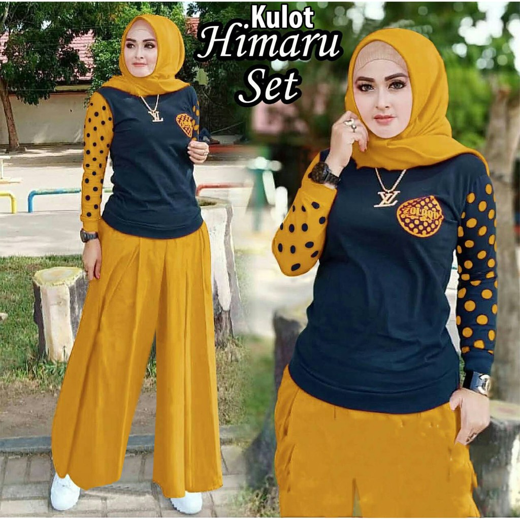 SALE!!! QF SET KULOT HIMARU   SETELAN WANITA TERBARU