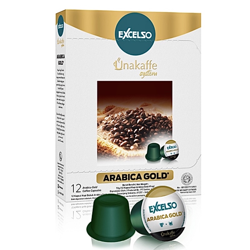 

UNAKAFFE SYSTEM ARABICA GOLD COFFE CAPSULES