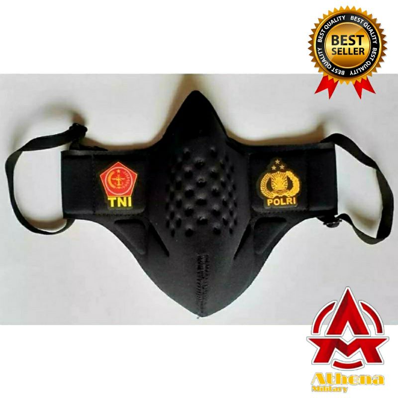 Masker Tni Polri Model Ventilator Masker Model Ventilator 3ply/ 3 Lapisan. Enak Di Pakai Ada Busa Nya Di dalam Jadi Enak/Empuk Ketika Di Pakai.. Terdapat Ventilasi Udara Jadi Tidak Pengap.