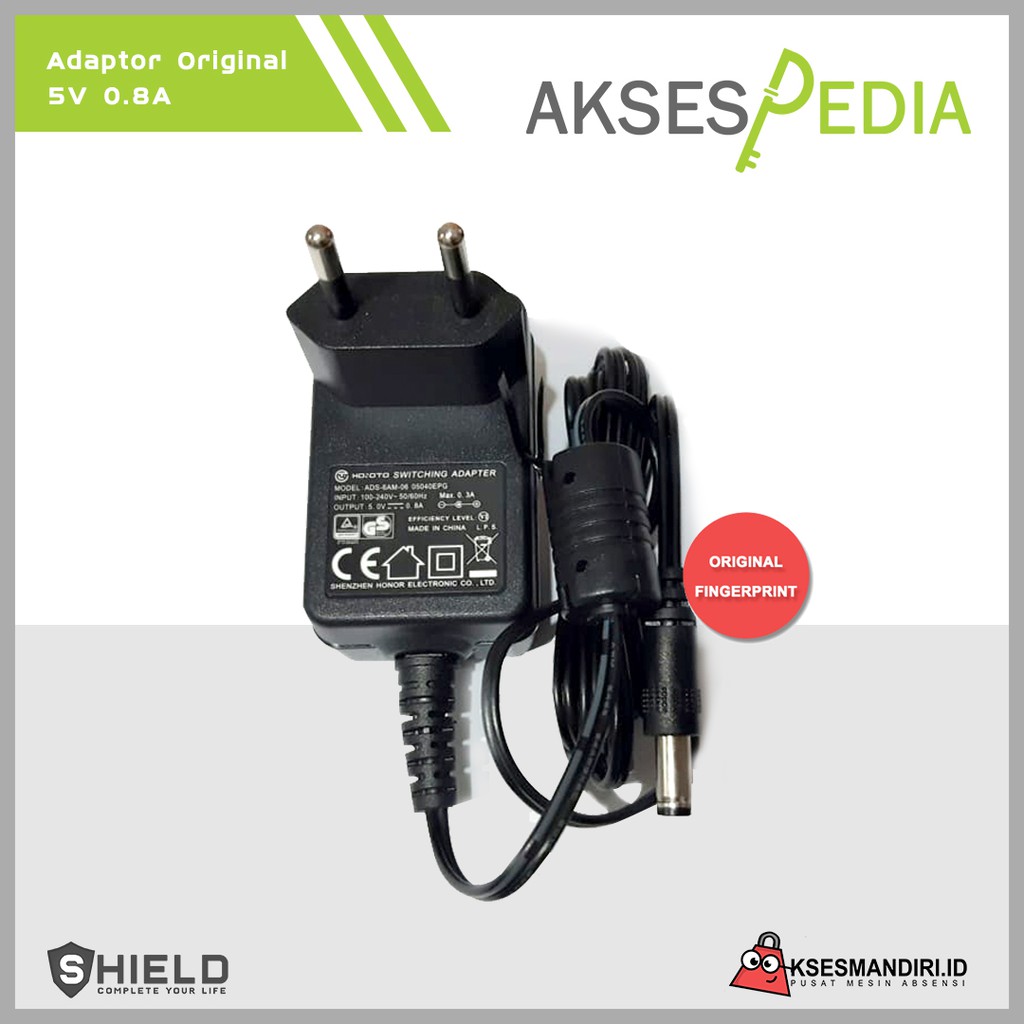 Adaptor Original Mesin Absensi 5V 0.8A