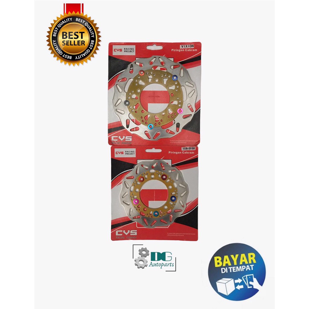 PIRINGAN CAKRAM VARIASI YAMAHA VIXION DEPAN BELAKANG 1 SET