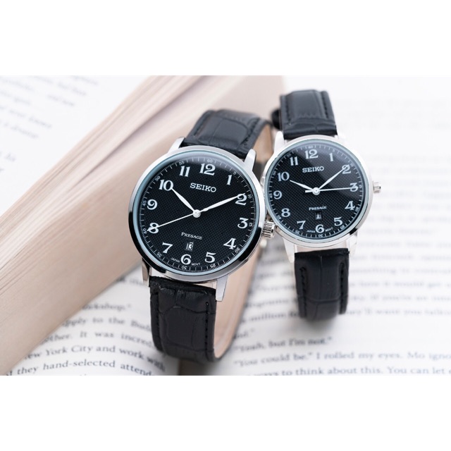 Jam tangan couple Seiko kulit yaa harga sepasang