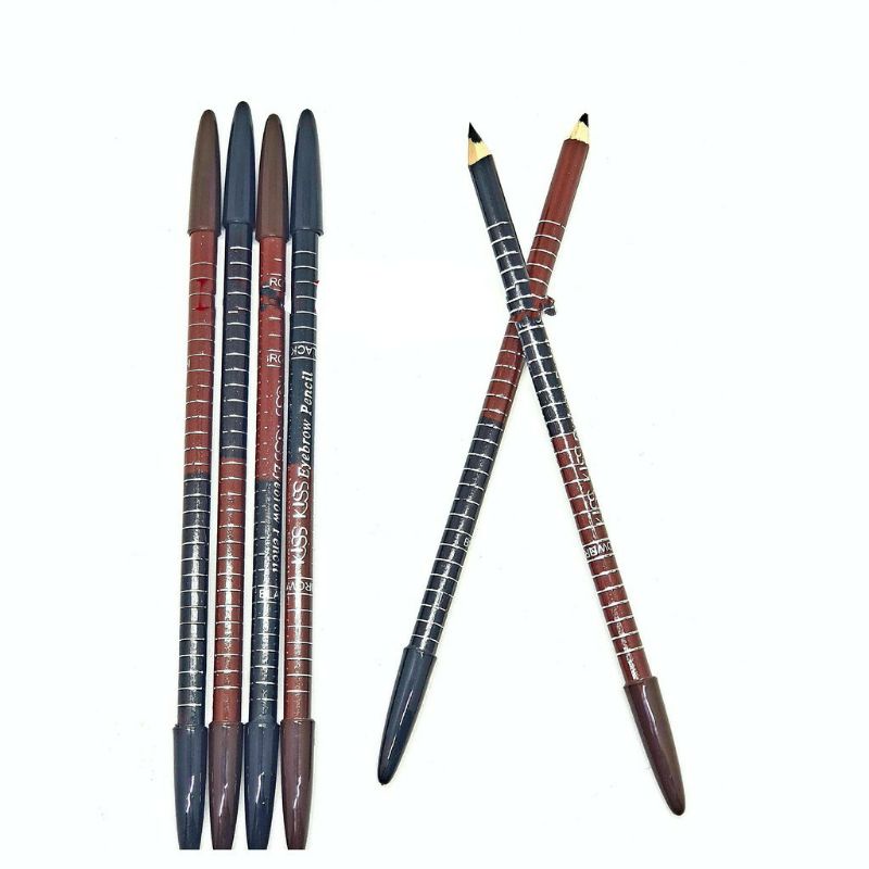 Pensil Alis 2in1 Ada 2 Warna Dalam 1 Pensil - Warna Hitam dan Coklat