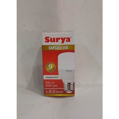 Surya Capsule 9 Watt Lampu LED 9W Putih Cool Daylight Original