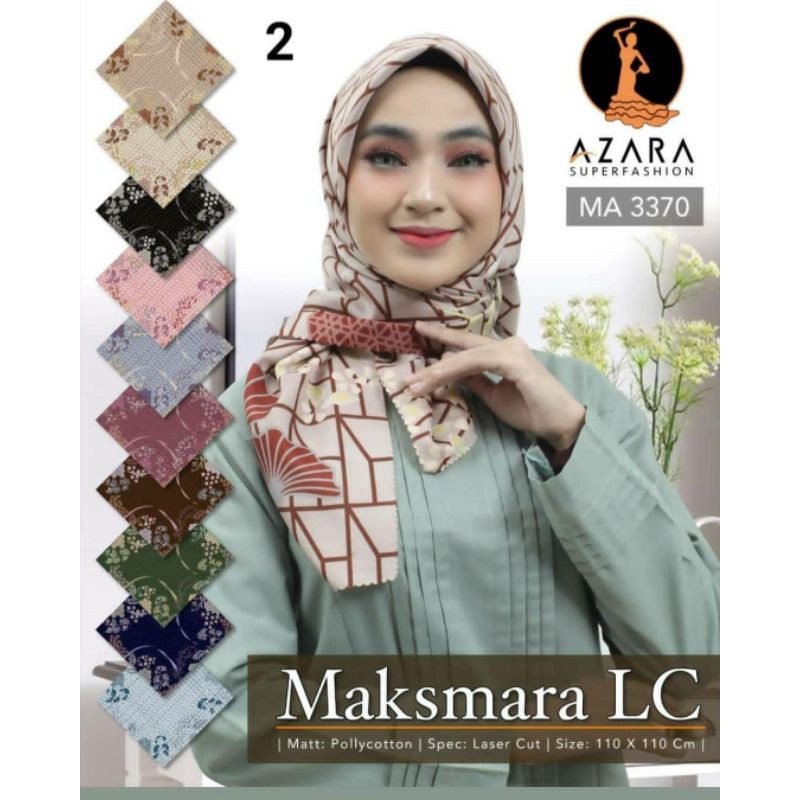 Voal laser cut azara motif