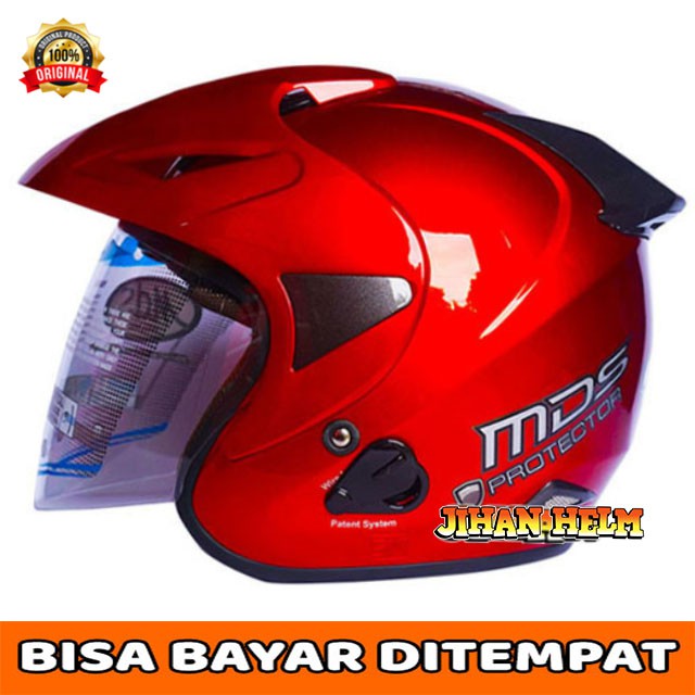 HELM / MDS / HELM MDS / HELM MDS PROTECTOR RED MAROON TERMURAH