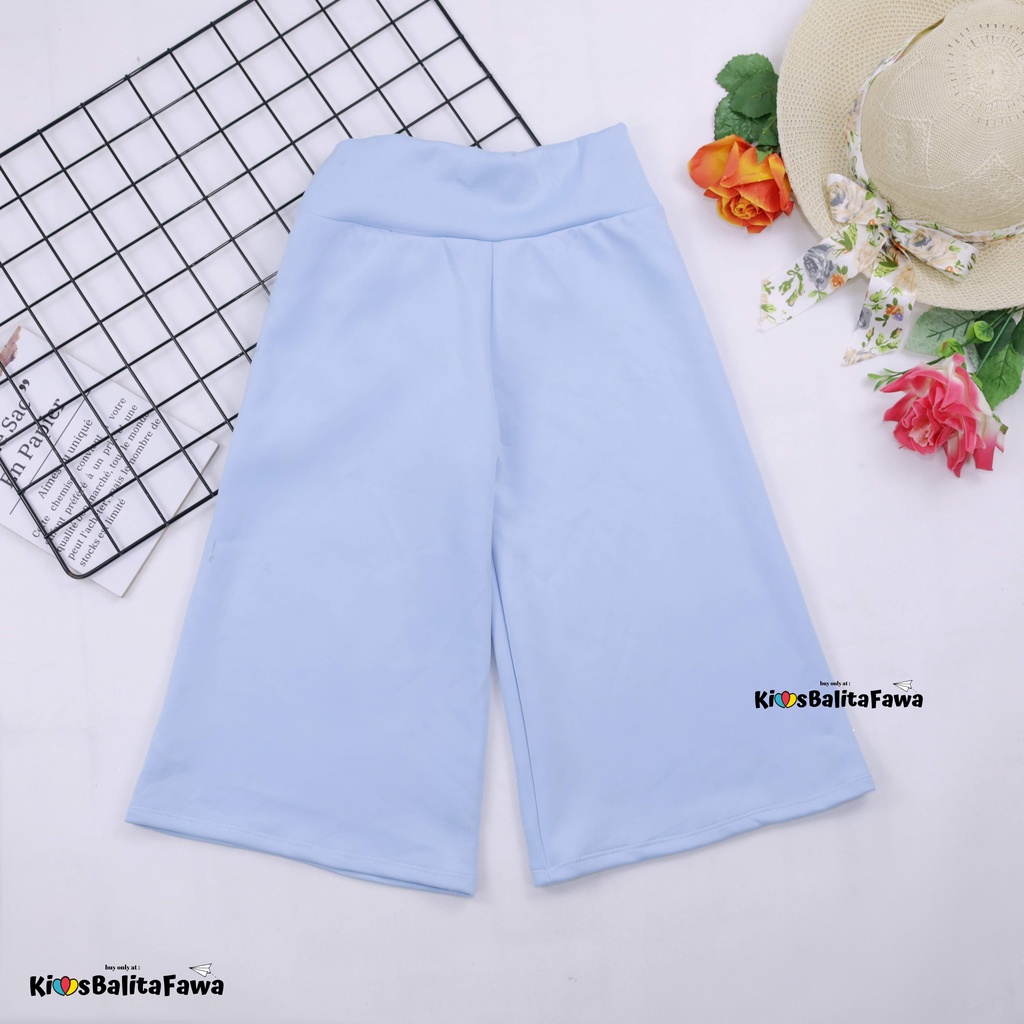 Kulot Polos uk 12-15 Tahun / Celana 3per4 Anak Perempuan Skirt Celana Pendek Pants Kulot Bawahan Polos Babycinnamon