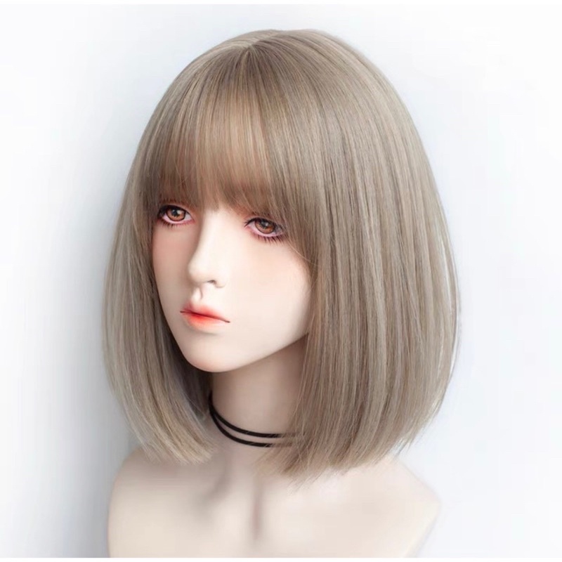 8586 full wig lisa wig korean bob bobo 32 cm