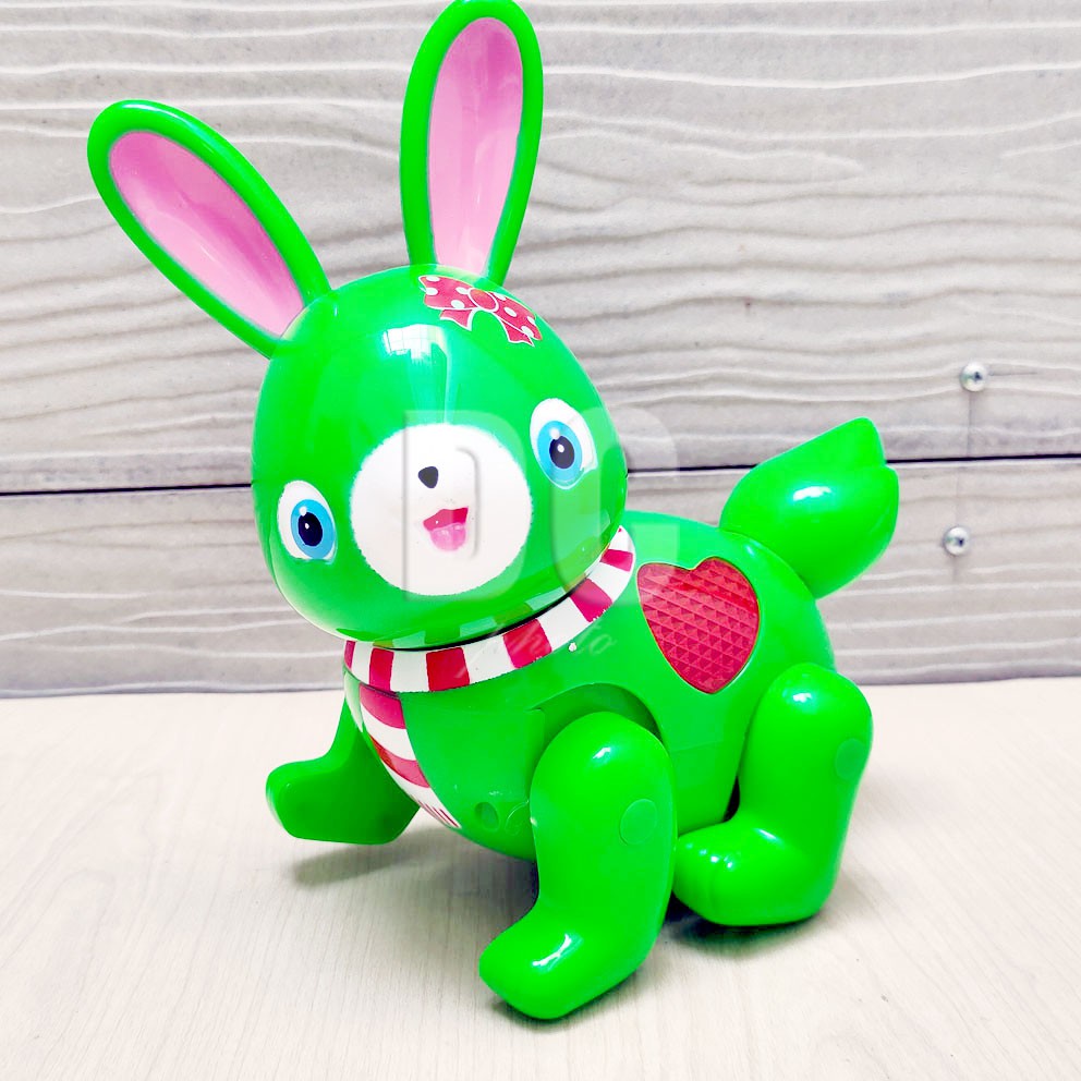 Funny Animal Dancing Bunny Mainan Robot Kelinci Goyang Menari Ada Musik &amp; Lampu