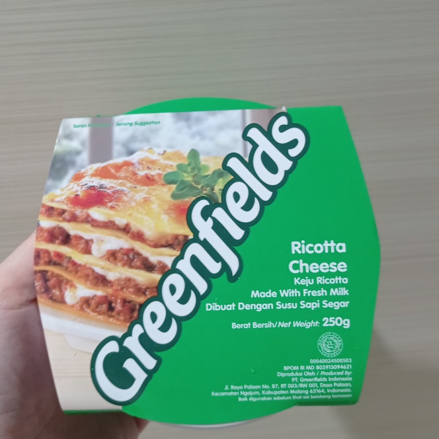 

Ricotta Cheese Greenfield 250 Gram