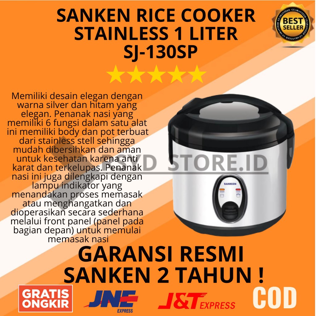 RICE COOKER COKER MAGIC COM MAGICCOM 1 LITER/L SANKEN SJ130SP PENANAK