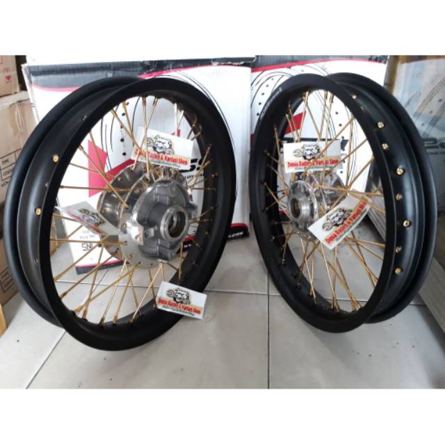 Paketan Velg jari jari CB 150 Megapro Tiger Revo Verza CBR 150 New Megapro New CB150 sama rakit