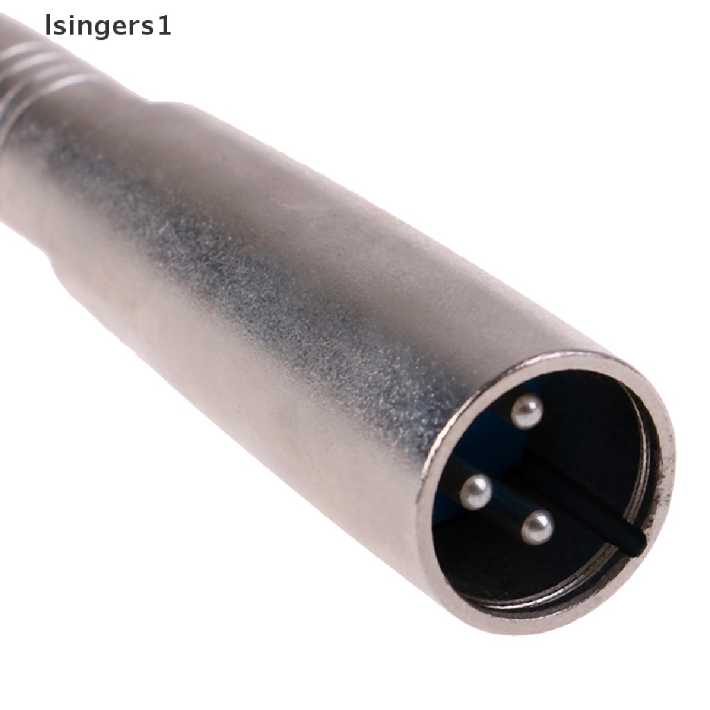 (lsingers1) 1pc Kabel Jack Audio 3 Pin XLR Male Ke 1 / 4 &quot;6.35mm Mono Female