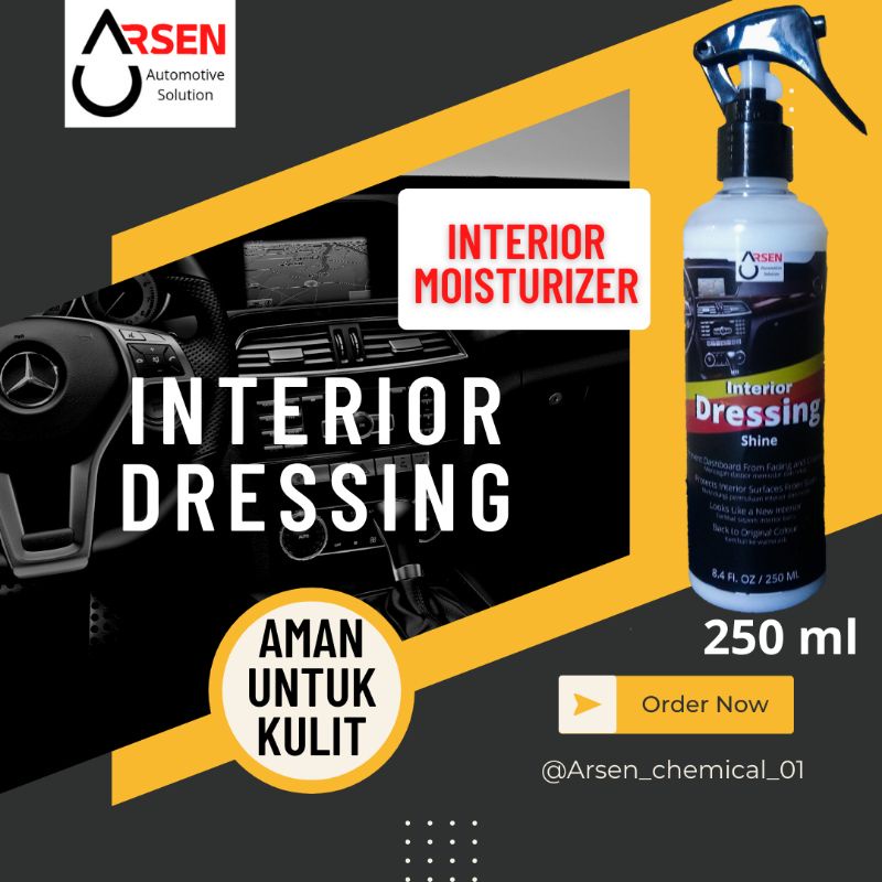 Interior Dressing | Arsen Automotive Solution ( semir jok semir dasboard pelembab kulit jok pelembab