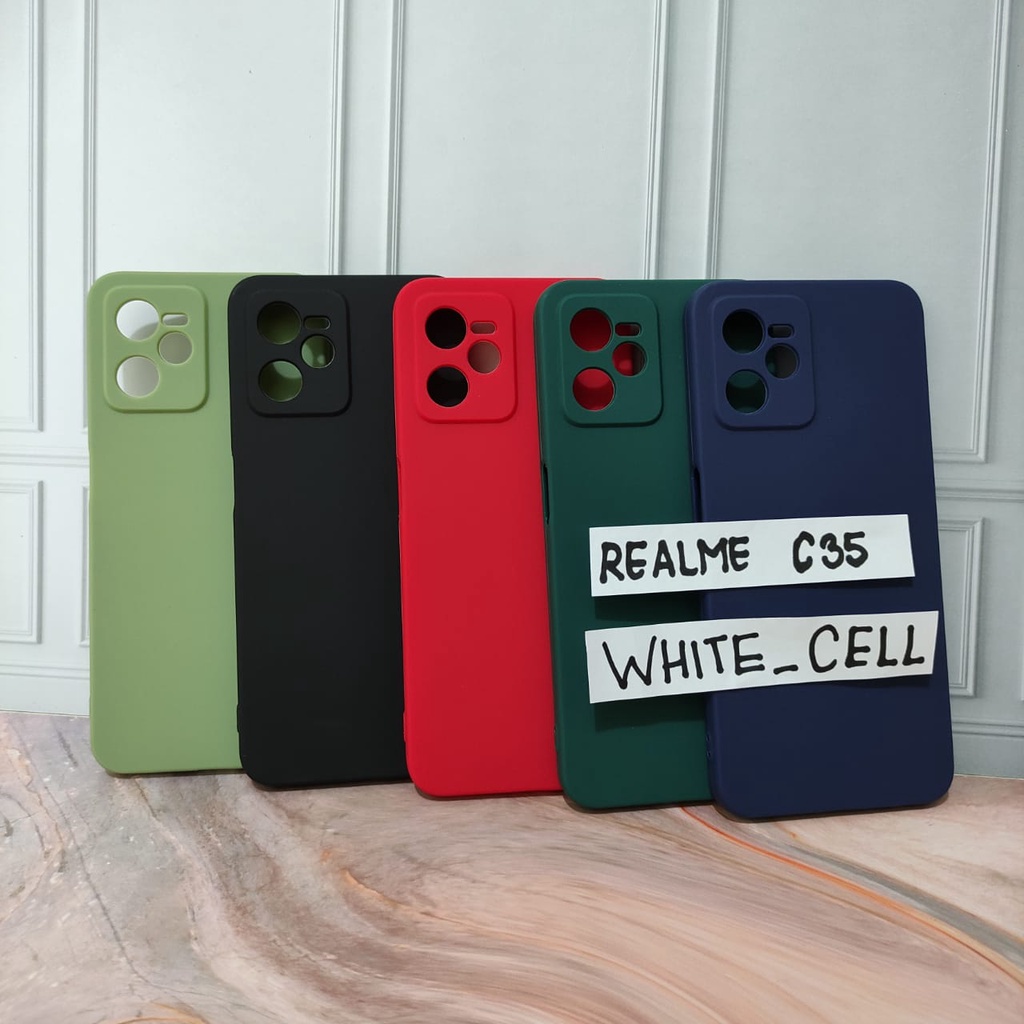 Realme Narzo 50A Prime C35 C31 Case Candy Proctector Camera Silicon Warna Premium