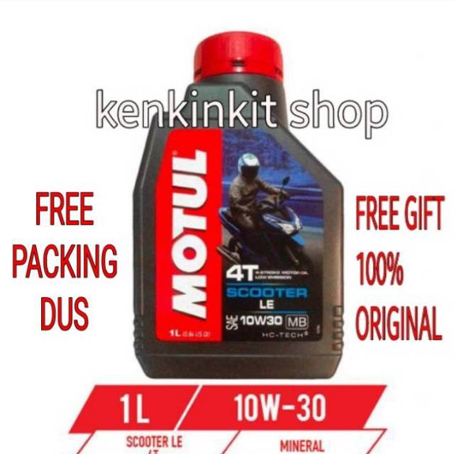 (Free Stiker) OLI MOTUL SCOOTER LE 10W30 1L - HC TECH